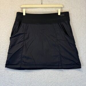 The North Face Womens Skort Black Athletic FlashDry Size M Golf Tennis